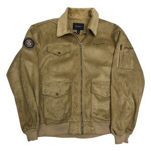SEAN JOHN Velvet Vintage Y2K 2000s Streetwear Bomber Jacket Mens 2XL